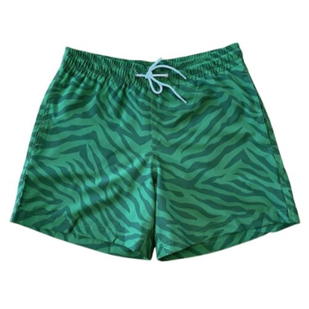 Citrine COLE BOARDIES in GREEN ZEBRA - MENS Sz. L